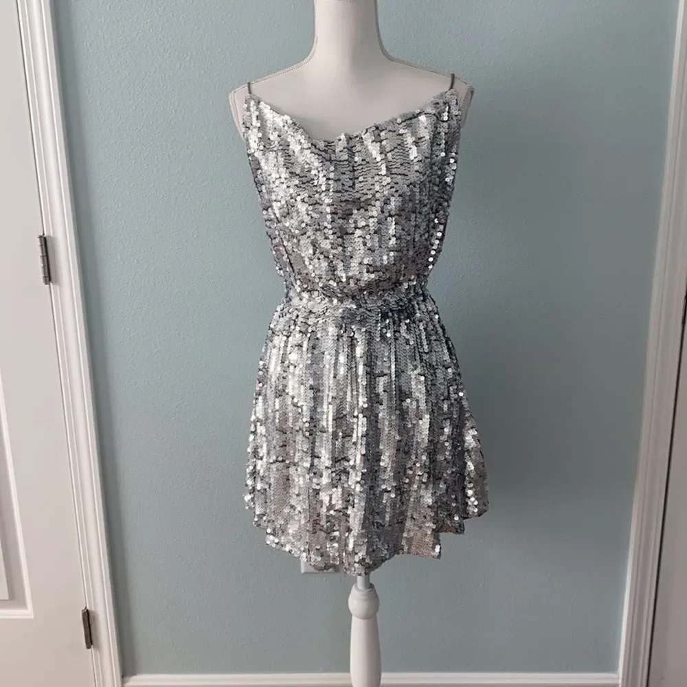 NWT Free People Bali Shimmerfest Mini Dress Size S